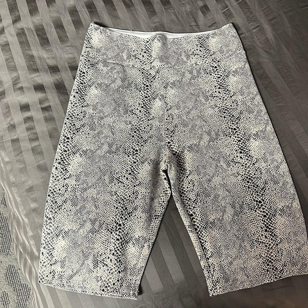 Snake Print Biker Shorts